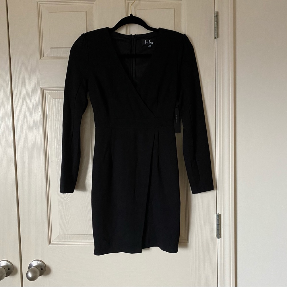 Lulu’s Black Long Sleeve Dress - NWT XS